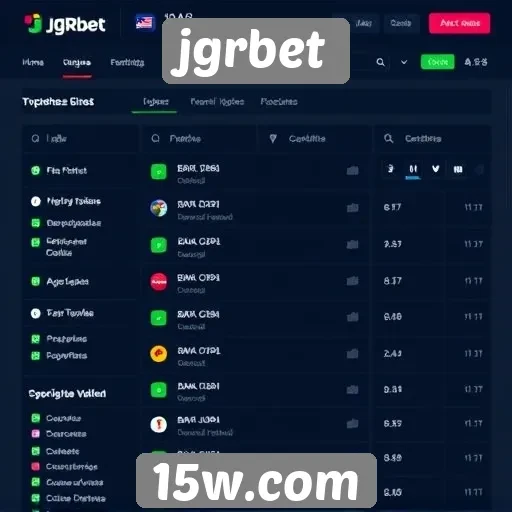 Análise das funcionalidades do site jgrbet